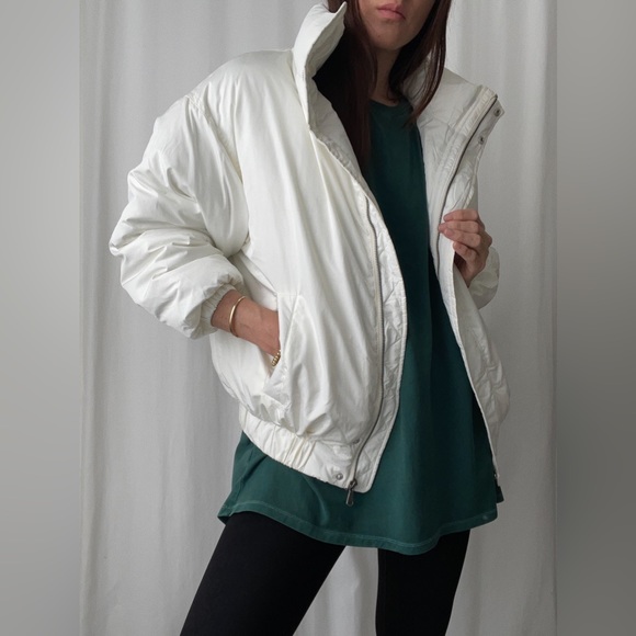 BROOKLYN QUILTED JACKET — In Lt Cream - Picture 4 of 11